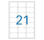 Etiquetas blancas de direcciones 63,5 x 38,1 mm Bruneau - Caja de 200 hojas