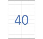 Etiquetas blancas de direcciones 52,5 x 29,7 mm Bruneau - Caja de 200 hojas