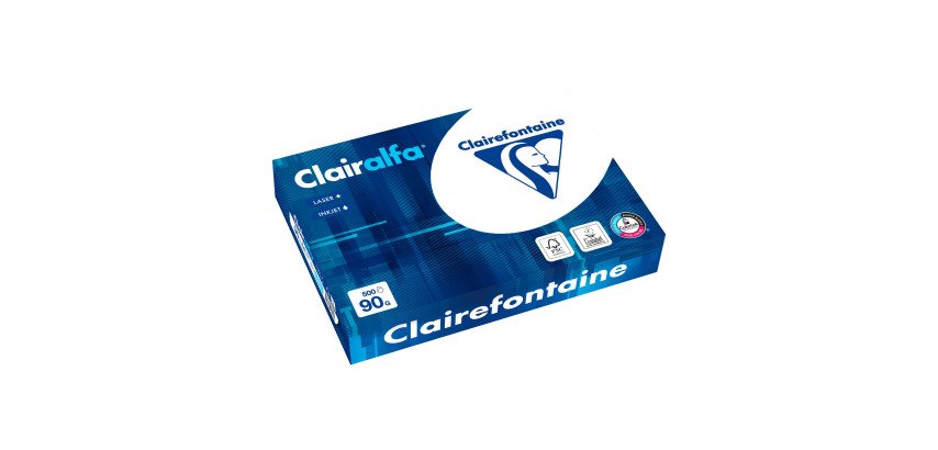 Ramette papier Clairefontaine Clairalfa A4 90 gr - 500 feuilles - blanc