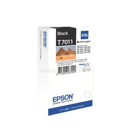 Cartridge Epson T7011 zwart