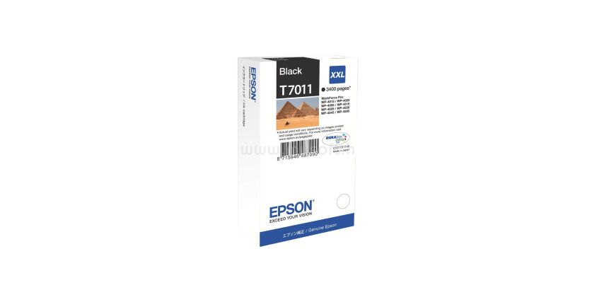 Epson T701140 XXL cartucho original negro de alta capacidad (3400 páginas)