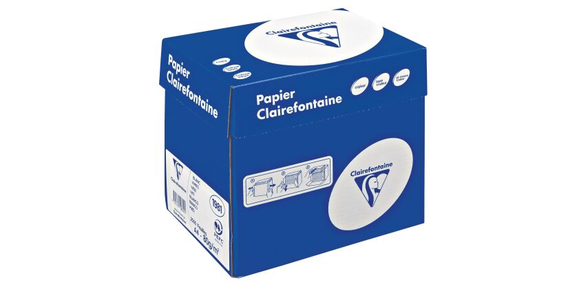 Paper A4 white 80 g Clairefontaine - Box of 2500 sheets