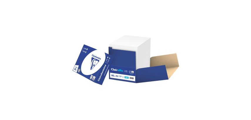 Papel A4 blanco 80 g Clairefontaine Clairalfa - Caja de 2500 hojas