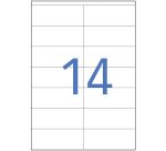 Etiquetas blancas de direcciones 105 x 42,3 mm Bruneau - Caja de 200 hojas