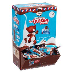 Oursons guimauve et chocolat au lait Cémoi- Boîte distributice de 920 g - 80 sachets