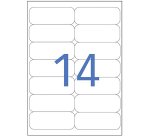 Etiquetas blancas de direcciones 99,1 x 38,1 mm Bruneau - Caja de 200 hojas