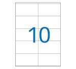 Etiquetas blancas de direcciones 105 x 57 mm Bruneau - Caja de 200 hojas