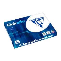 Paper A3 white 80 g Clairefontaine Clairalfa - Ream of 500 sheets