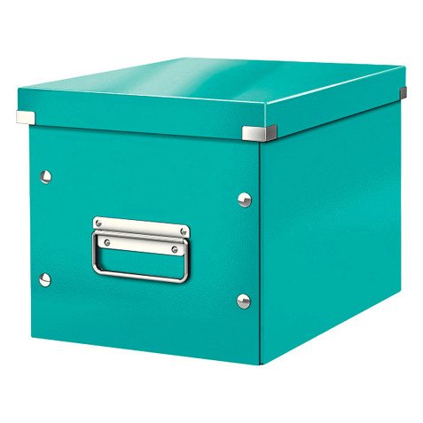 Storage box cardboard Leitz Click & Store Wow Cube size M mint