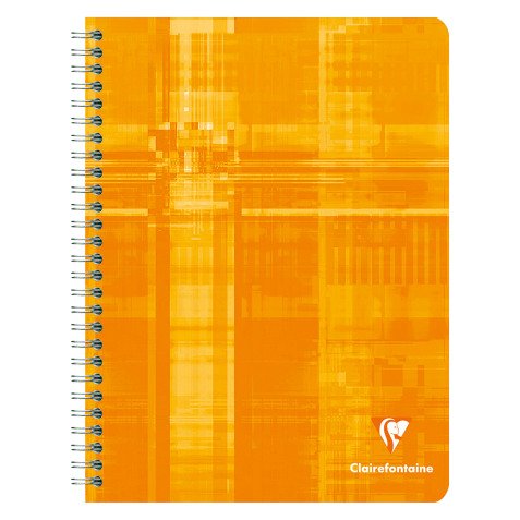 Notebook Clairefontaine 100 pg 17 x 22 cm checked 5x5 assorted colors