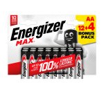 Blister de 12 piles + 4 piles offertes LR06 Energizer Max