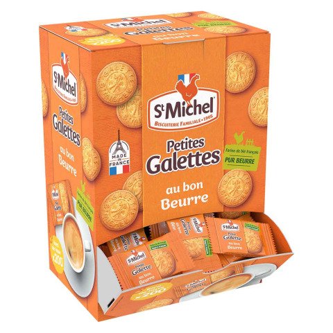 Mini galletas de mantequilla St Michel - Caja dispensadora de 200