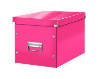 Klassifizierungsbox Karton Leitz Click & Store Wow Cube Format L rosa