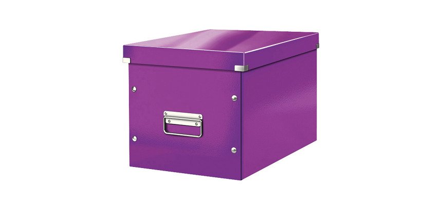 Boîte de rangement carton Leitz Click & Store Wow Cube Format L couleur