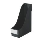 Revistero Leitz de poliestireno lomo de 10 cm negro