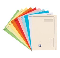 Subcarpeta pre-impresa de esquina roma Oxford A4 de 120 g/m² en colores surtidos (paquete de 50)