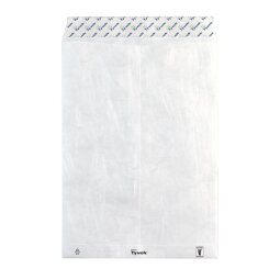 Pochette sans soufflet plastique blanc 229 x 324 mm Tyvek 55 g - Paquet de 20