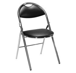 Silla plegable vinilo Ignífugo Súper Confort Pata cromada