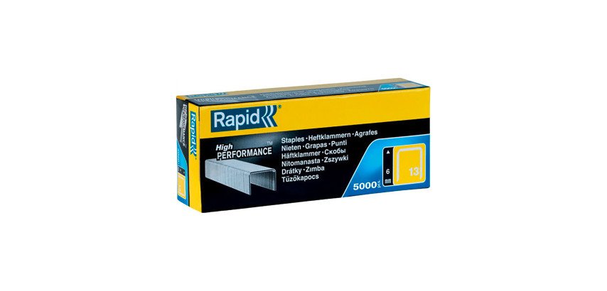 Agrafe Rapid cloueur 13/6 - Boîte de 5000