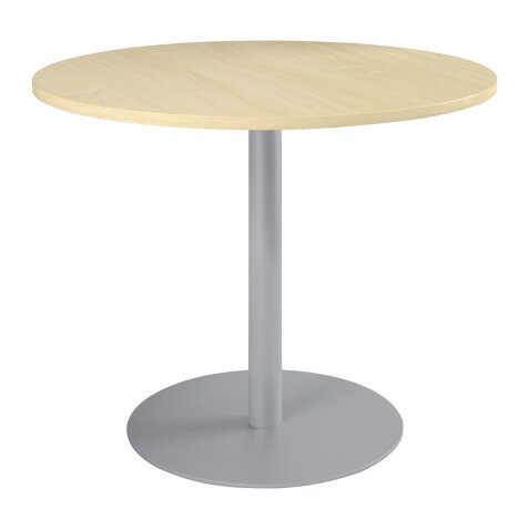 Pack round table Excellens top beech diameter 120 cm tulip leg 1 + 1 for free