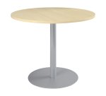 Pack round table Excellens top beech diameter 120 cm tulip leg 1 + 1 for free
