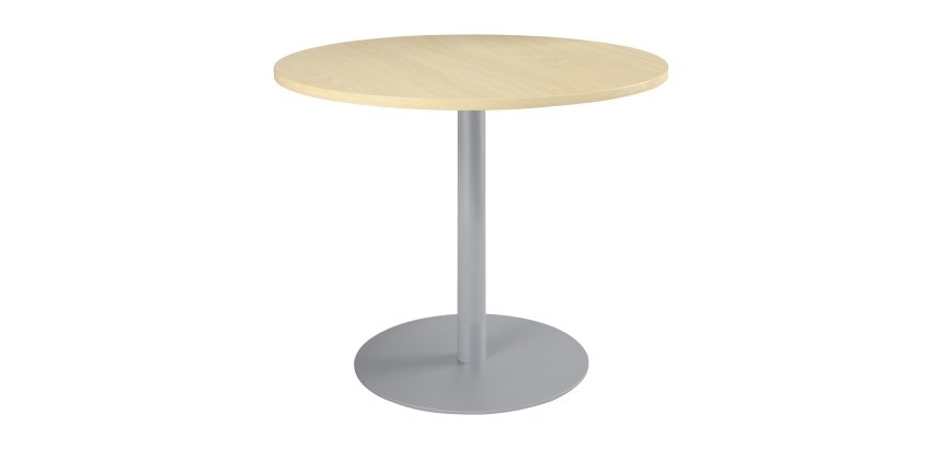 Pack round table Excellens top beech diameter 120 cm tulip leg 1 + 1 for free