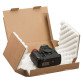 Shipping box with foam stuffing 24 x 18 x 8 cm 