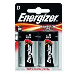 Energizer Power - Pack de 2 piles Alcalines D/LR20 - 1,5 V