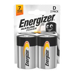 Energizer Power - Pack de 2 piles Alcalines D/LR20 - 1,5 V
