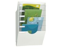 Expositor de pared blanco de 6 compartimentos Cep