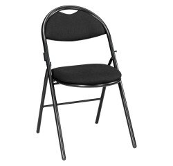 Silla plegable Súper Confort Pata negra / Negro