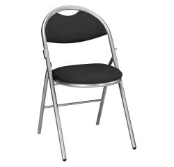 Chaises pliantes SUPER CONFORT - tissu non feu allumette piétement aluminium