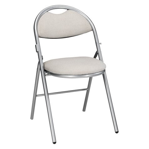 Chaises pliantes tissu non feu allumette piétement aluminium