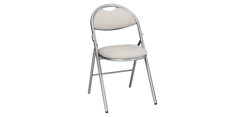 Chaises pliantes SUPER CONFORT - tissu non feu allumette piétement aluminium