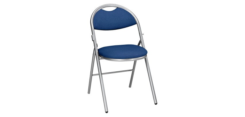 Chaises pliantes tissu non feu allumette piétement aluminium