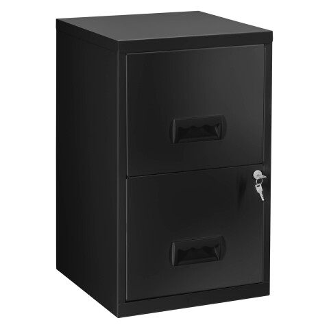 Archivador metálico Budget 2 cajones Negro