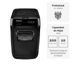 Destructora DIN4 Fellowes automática Automax 200M corte en micropartículas P-5 32L
