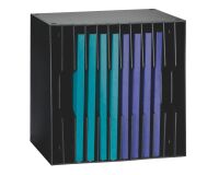 Multibox organizer, 12 slots, 5 mm, black