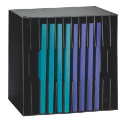 Multibox organizer, 12 slots, 5 mm, black