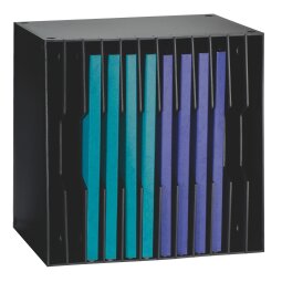 Multibox organizer, 12 slots, 5 mm, black