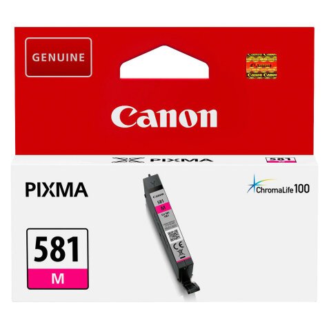 Cartridge Canon CLI581 aparte kleuren voor inkjetprinter 