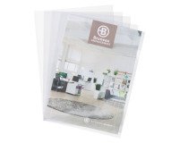 Dossier uñero A4 PVC transparente liso 200 micras Bruneau- Paquete de 10