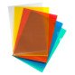 Box, 100 corner files Bruneau, transparent, assorted colours PVC 20/100