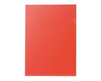 Box, 100 corner files Bruneau, transparent red, PVC 20/100