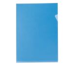 Chemise coin plastique Bruneau A4 PVC 20/100e transparente couleur - Paquet de 100
