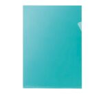 Chemise coin plastique Bruneau A4 PVC 20/100e transparente couleur - Paquet de 100