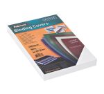 Paquet 100 couvertures carton luxe brillant blanc