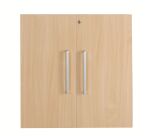 Lot de 2 portes bois plein pour bibliothèque Biblicase