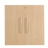 Lot de 2 portes bois plein pour bibliothèque Biblicase