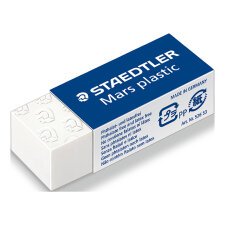 Pack 6 + 3 kleine gommen Mars plastic Staedtler